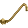 Kohler Gooseneck Rainhead Arm with 2-way Diverter Vibrant Brushed Moderne Brass