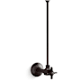 Kohler 3/8" NPT Angle Supply with Stop and Annealed Vertical Tube Brushed Graphite