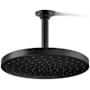 Kohler Awaken Round 10" Single Function 2.5 GPM Rainhead with MasterClean Sprayface Matte Black