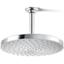 Kohler Awaken Round 10" Single Function 2.5 GPM Rainhead with MasterClean Sprayface Polished Chrome
