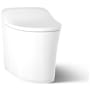 Kohler Eir 0.8 / 1.0 GPF Dual Flush One Piece Elongated Chair Height Toilet with Actuator Plate Flush - Bidet Seat Included White