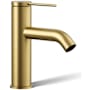Kohler Components 1.2 GPM Single Hole Bathroom Faucet with Pop-Up Drain Assembly Vibrant Brushed Moderne Brass