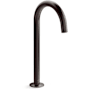 Kohler Components 1.2 GPM Vessel Widespread Bathroom Faucet with Tube Design Spout and Drain Assembly- Less Handles Brushed Graphite