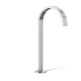 Kohler Components 1.2 GPM Vessel Widespread Bathroom Faucet with Ribbon Design Spout and Drain Assembly - Less Handles Polished Chrome