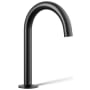 Kohler Components 1.2 GPM Widespread Bathroom Faucet with Drain Assembly and Tube Design Spout - Less Handles Matte Black