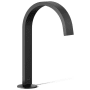 Kohler Components 1.2 GPM Widespread Bathroom Faucet with Drain Assembly and Ribbon Design Spout - Less Handles Matte Black