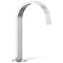 Kohler Components 1.2 GPM Widespread Bathroom Faucet with Drain Assembly and Ribbon Design Spout - Less Handles Polished Chrome