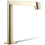 Kohler Components 1.2 GPM Widespread Bathroom Faucet with Drain Assembly and Row Design Spout - Less Handles Vibrant French Gold