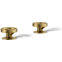 Kohler Components Wheel Handles for Bathroom Faucet Vibrant Brushed Moderne Brass
