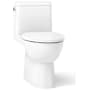 Kohler Reach 1.28 GPF One-Piece Compact Elongated Chair Height Toilet with Skirted Trapway and Left Hand Trip Lever - Seat Included White