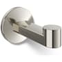 Kohler Components Single Robe Hook Vibrant Polished Nickel