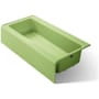 Kohler Bellwether Bath Tub 60" L x 30 1/4" W Cast Iron Soaking for Three Wall Alcove Installations with Integral Apron and Right Drain Fresh Green