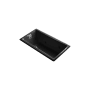 Kohler Tea-For-Two 60" Drop In, Undermount Acrylic Experience Tub with Reversible Drain, Overflow and Custom Pump Location Black Black