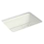 Kohler Riverby 27" Undermount Single Basin Cast Iron Kitchen Sink with Basin Rack Dune