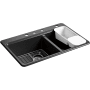 Kohler Riverby 33" Drop In Double Basin Cast Iron Kitchen Sink Black Black