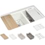 Kohler Riverby 33" Undermount Double Basin Cast Iron Kitchen Sink with Basin Rack, Colander and Cutting Board Dune