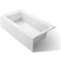 Kohler Bellwether Collection 60" Three Wall Alcove Cast Iron Soaking Bath Tub with Integral Apron and Right Hand Drain White