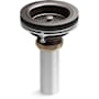 Kohler Duostrainer Basket Strainer with Sink Drain and Tailpiece Brushed Graphite