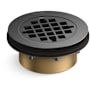 Kohler 4-3/8" Round Shower Drain with Gasket Vibrant Brushed Graphite
