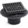 Kohler Clearflo Square Design Tile-In Shower Drain Vibrant Brushed Graphite