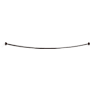 Kohler Expanse 60" - 72" Adjustable Curved Shower Rod with Contemporary Design Brushed Graphite