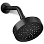 Kohler Purist 1.75 GPM Single Function Shower Head with MasterClean Sprayface and Katalyst Air-Induction Technology Matte Black