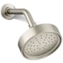 Kohler Purist 1.75 GPM Single Function Shower Head with MasterClean Sprayface and Katalyst Air-Induction Technology Vibrant Brushed Nickel