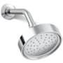 Kohler Purist 1.75 GPM Single Function Shower Head with MasterClean Sprayface and Katalyst Air-Induction Technology Polished Chrome