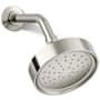 Kohler Purist 1.75 GPM Single Function Shower Head with MasterClean Sprayface and Katalyst Air-Induction Technology Vibrant Polished Nickel