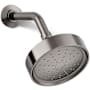 Kohler Purist 1.75 GPM Single Function Shower Head with MasterClean Sprayface and Katalyst Air-Induction Technology Vibrant Titanium