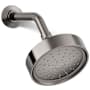 Kohler Purist 1.75 GPM Single Function Shower Head with MasterClean Sprayface and Katalyst Air-Induction Technology Vibrant Titanium