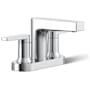 Kohler Taut 1.2 GPM Centerset Bathroom Faucet with Pop-Up Drain Assembly Polished Chrome