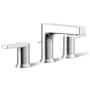 Kohler Taut 1.2 GPM Widespread Bathroom Faucet with Pop-Up Drain Assembly Polished Chrome