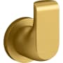 Kohler Avid Single Robe Hook Vibrant Brushed Moderne Brass