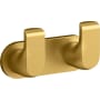 Kohler Avid Double Robe Hook Rack Vibrant Brushed Moderne Brass