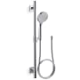 Kohler Awaken 2.5 GPM Multi Function Hand Shower Package with MasterClean Sprayface - Includes Slide Bar, Hose, and Wall Supply Polished Chrome