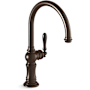 Kohler Artifacts 1.5 GPM Single Hole Kitchen Faucet Deep Bronze