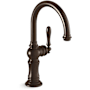 Kohler Artifacts 1.5 GPM Single Hole Kitchen Faucet - Includes Escutcheon Deep Bronze