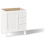 Kohler Poplin 30" Vanity Cabinet Only - Free Standing Installation Type Linen White