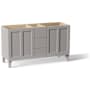 Kohler Poplin 60" Vanity Cabinet Only - Free Standing Installation Type Mohair Grey