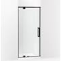 Kohler Statement 76" High x 36" Wide Pivot Frameless Shower Door with Tempered Glass Matte Black