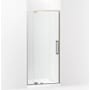 Kohler Statement 76" High x 36" Wide Pivot Frameless Shower Door with Tempered Glass Anodized Brushed Nickel