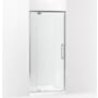 Kohler Statement 76" High x 36" Wide Pivot Frameless Shower Door with Tempered Glass Bright Polished Silver
