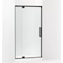 Kohler Statement 76" High x 42" Wide Pivot Frameless Shower Door with Tempered Glass Matte Black