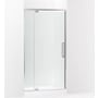 Kohler Statement 76" High x 42" Wide Pivot Frameless Shower Door with Tempered Glass Bright Polished Silver