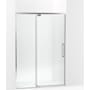Kohler Statement 76" High x 54" Wide Pivot Frameless Shower Door with Tempered Glass Bright Polished Silver