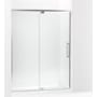 Kohler Statement 76" High x 60" Wide Pivot Frameless Shower Door with Tempered Glass Bright Polished Silver