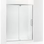 Kohler Statement 76" High x 60" Wide Pivot Frameless Shower Door with Tempered Glass and Controlled Close Technology Bright Polished Silver