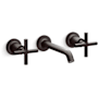 Kohler Purist 1.2 GPM Wall Mounted Widespread Bathroom Faucet Brushed Graphite