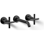 Kohler Purist 1.2 GPM Wall Mounted Widespread Bathroom Faucet Matte Black
